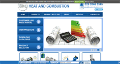 Desktop Screenshot of heatcombustion.co.uk